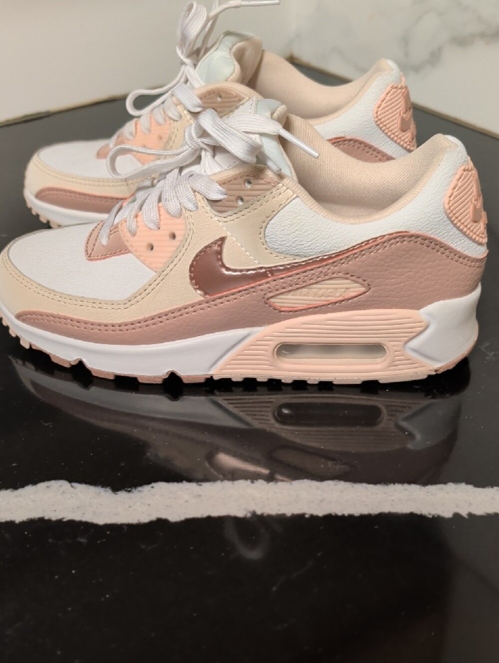 Nike Air Max 90 Next Nature Premium 'Washed Coral' Sneakers Size 6 Used Exc - Picture 6 of 10